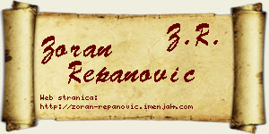 Zoran Repanović vizit kartica
